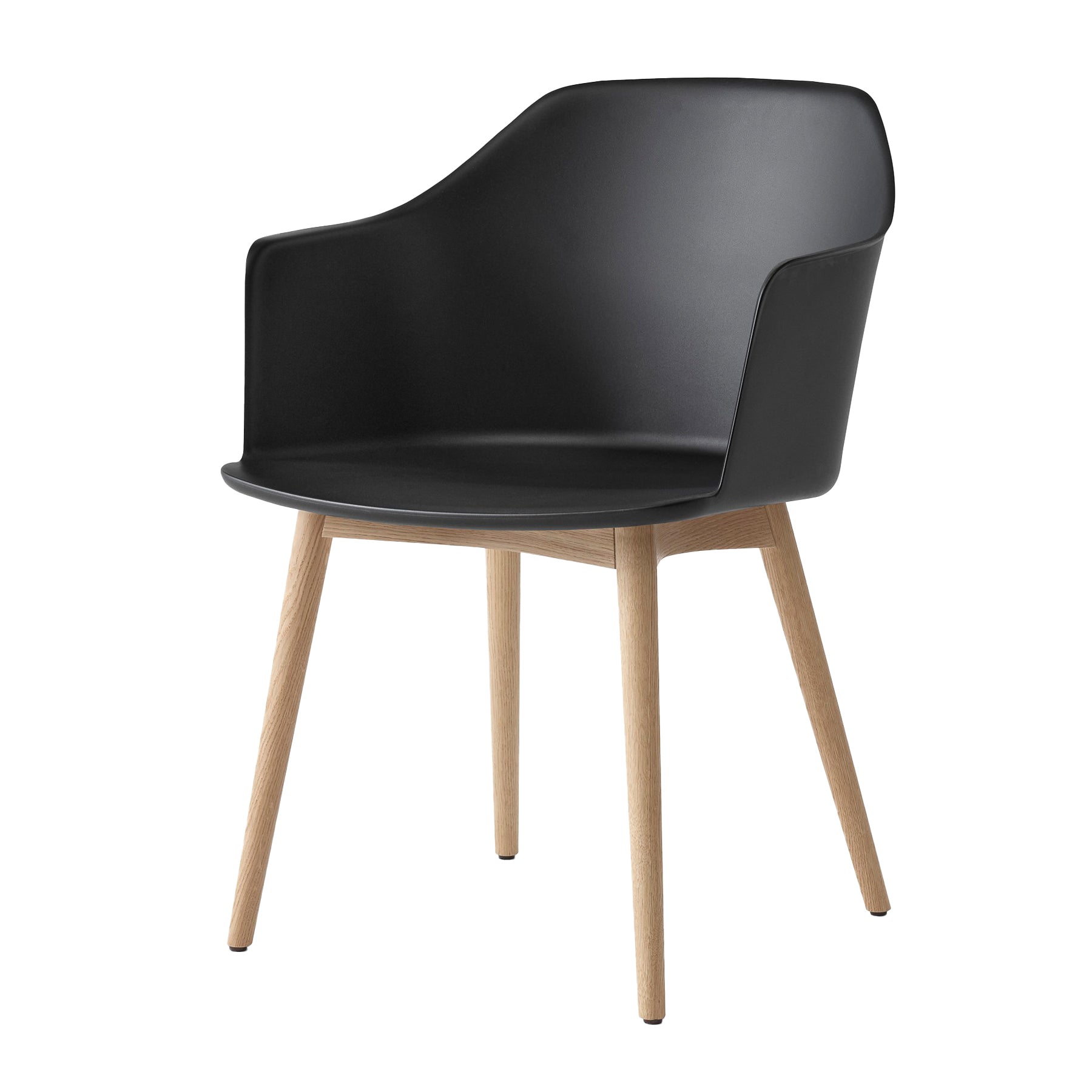 &amp;Tradition - Rely Armchair HW76 | schwarz / Eiche