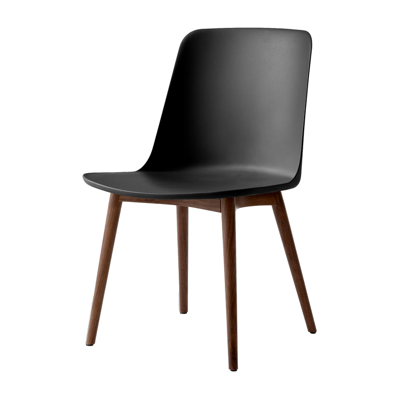 &amp;Tradition - Rely Side Chair HW71 | schwarz / Walnuss