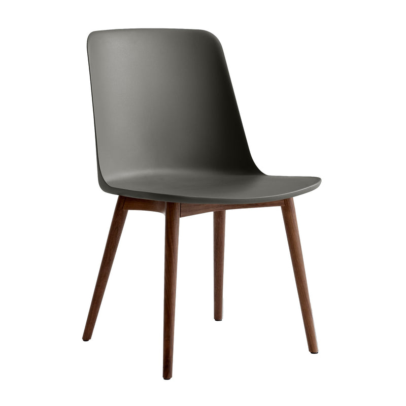 &amp;Tradition - Rely Side Chair HW71 | steingrau / Walnuss