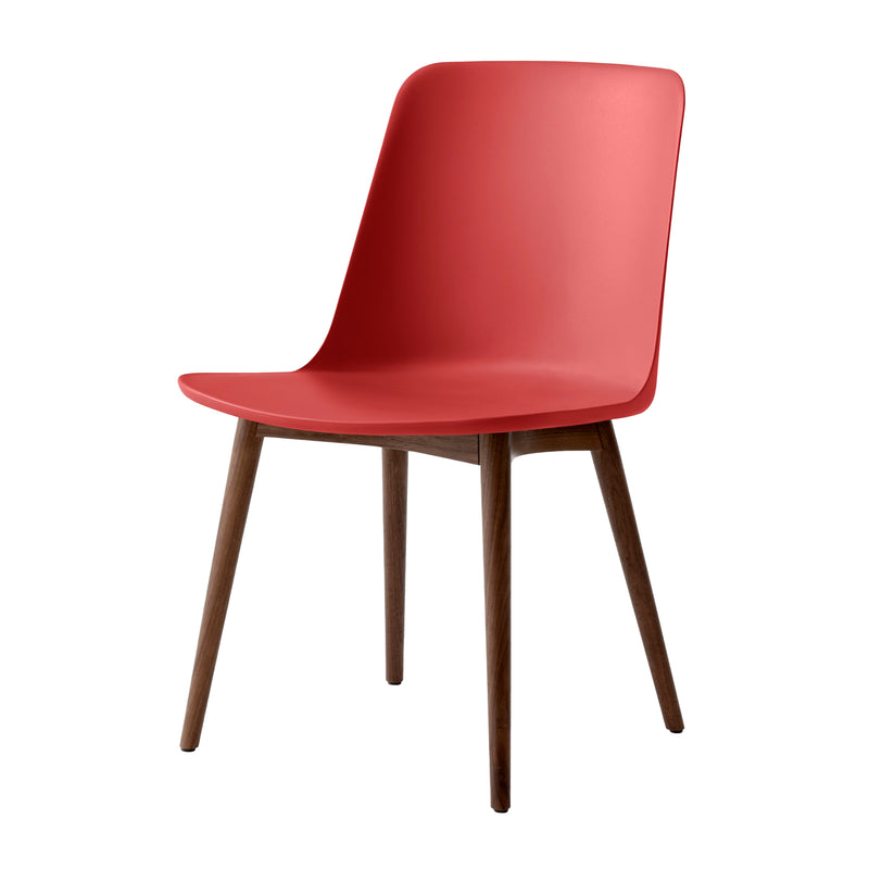 &amp;Tradition - Rely Side Chair HW71 | zinnoberrot / Walnuss