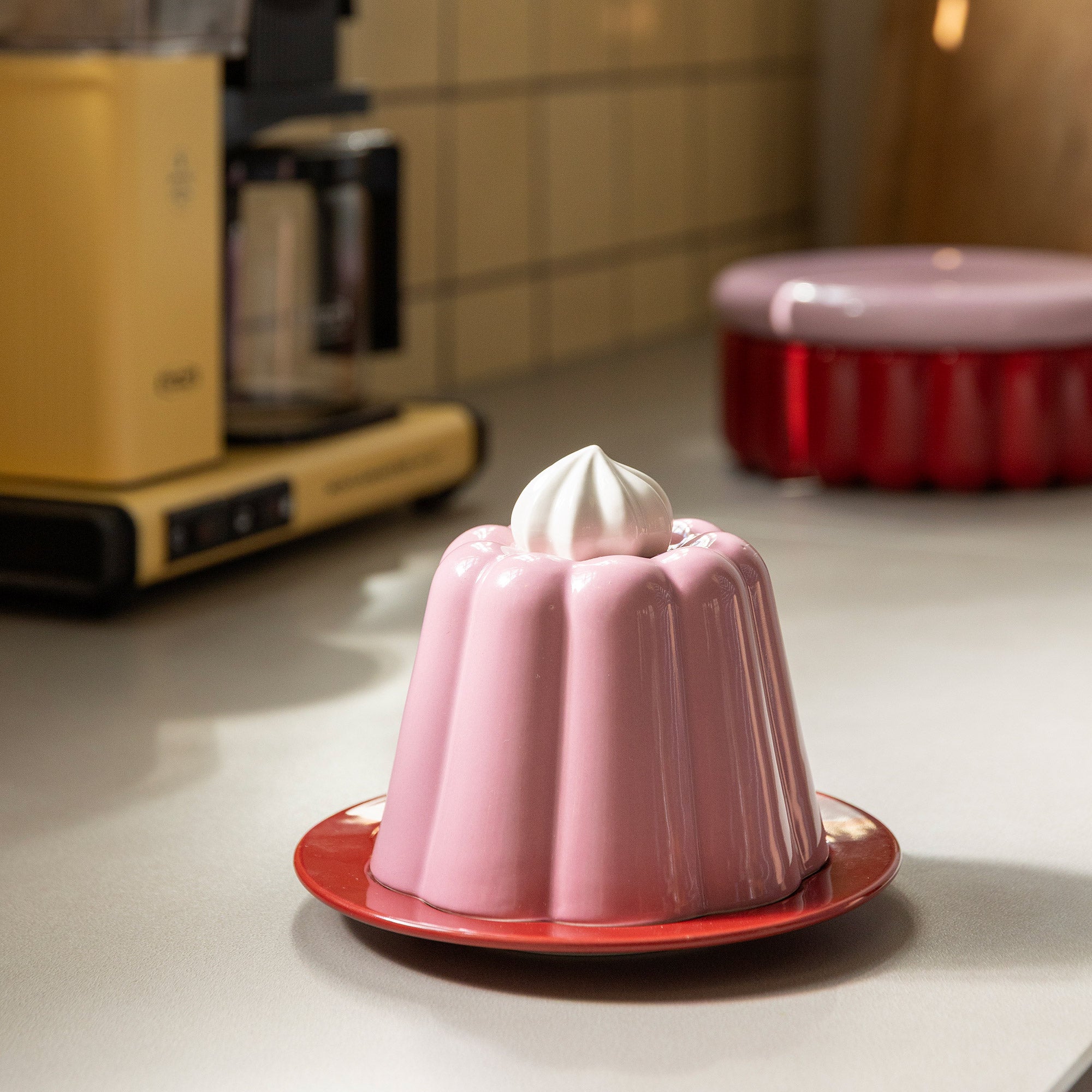 &amp;klevering - Servierhaube | rose