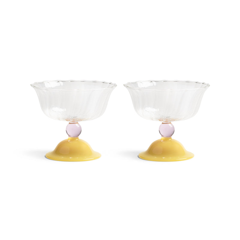 &amp;klevering - Tulip Coupeglas | caramel