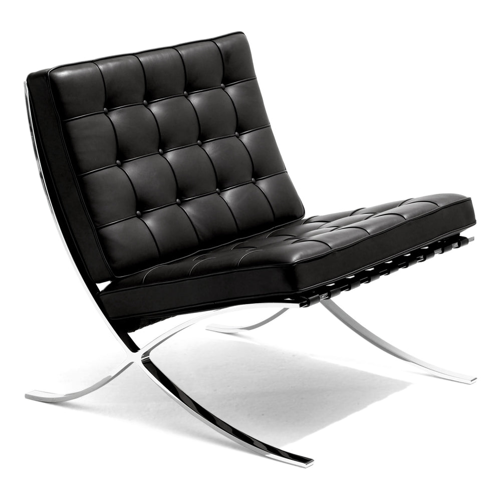 Knoll - Barcelona Sessel | Volo schwarz / Chrom