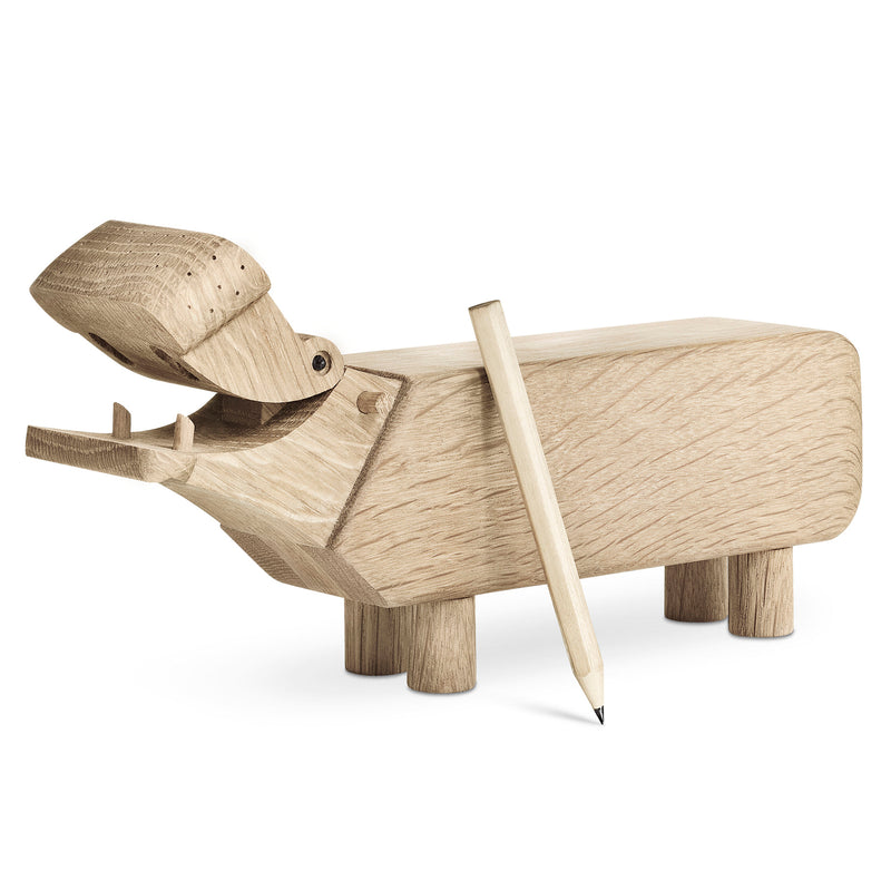Kay Bojesen - Holz-Flusspferd | H 9 cm / Eiche natur