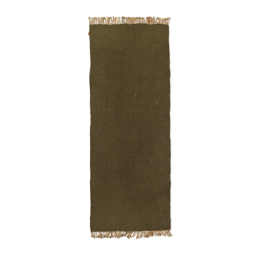 Ferm Living - Block Runner | olive natural