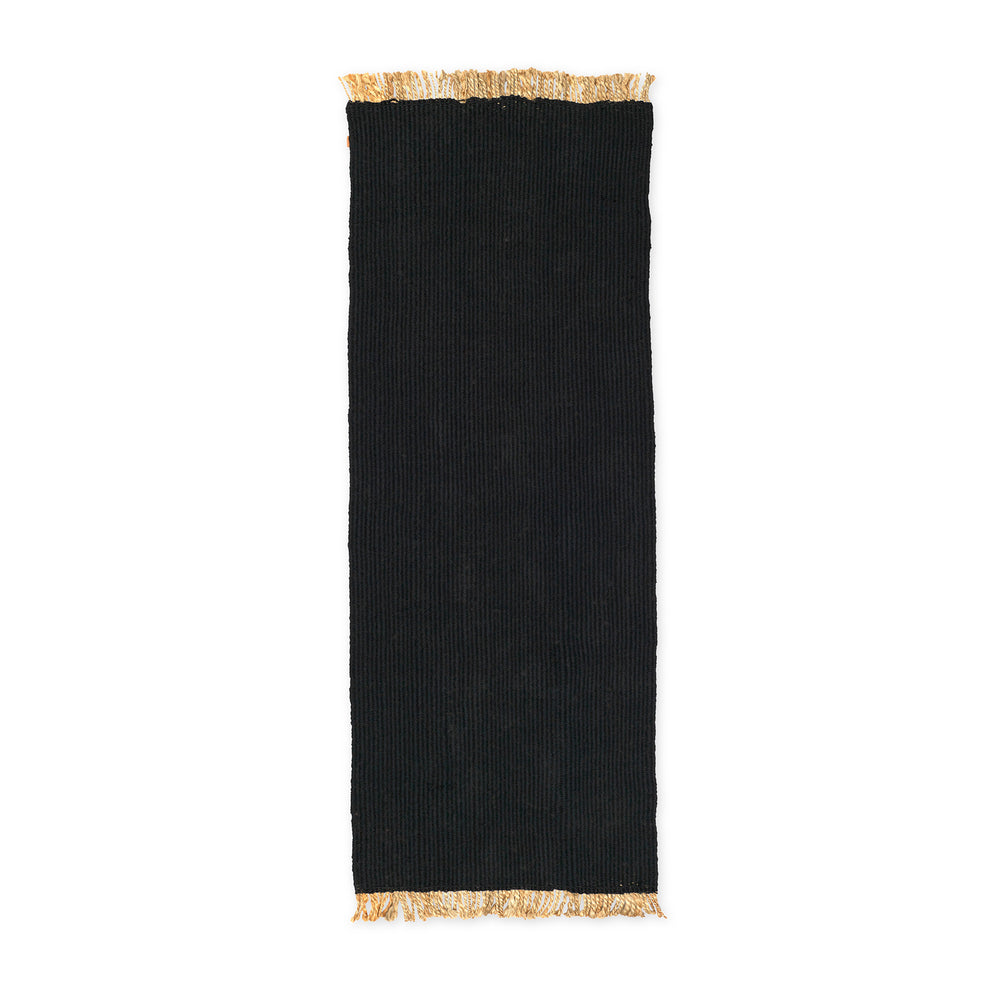 Ferm Living - Block Runner | schwarz/natur
