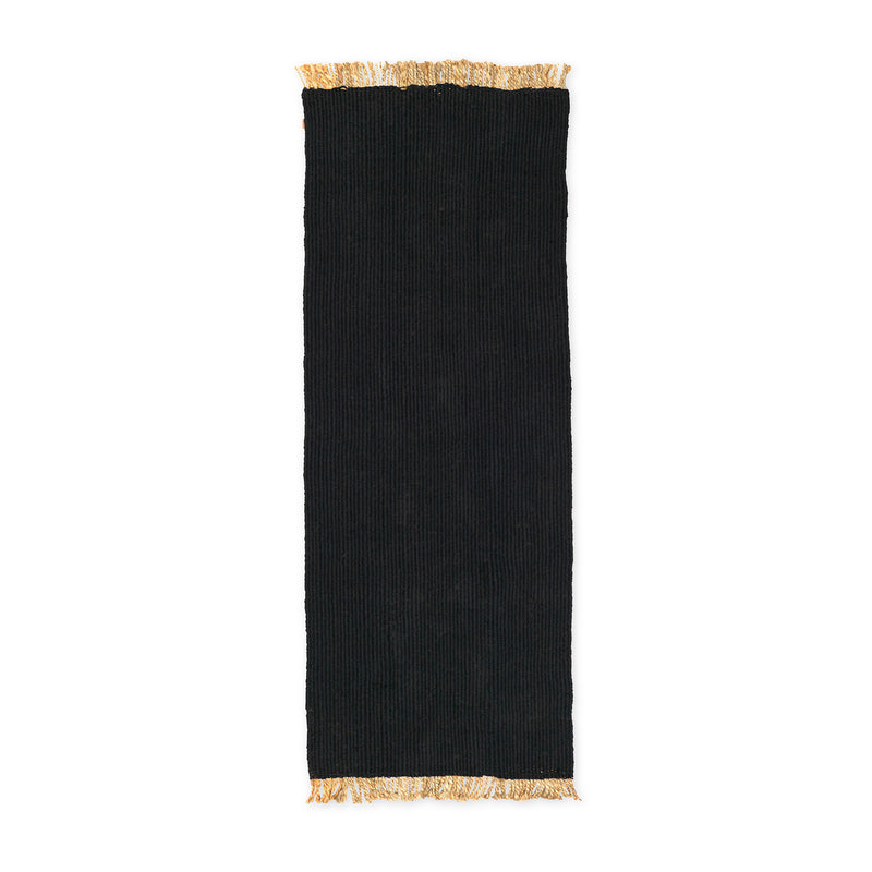 Ferm Living - Block Runner | schwarz/natur