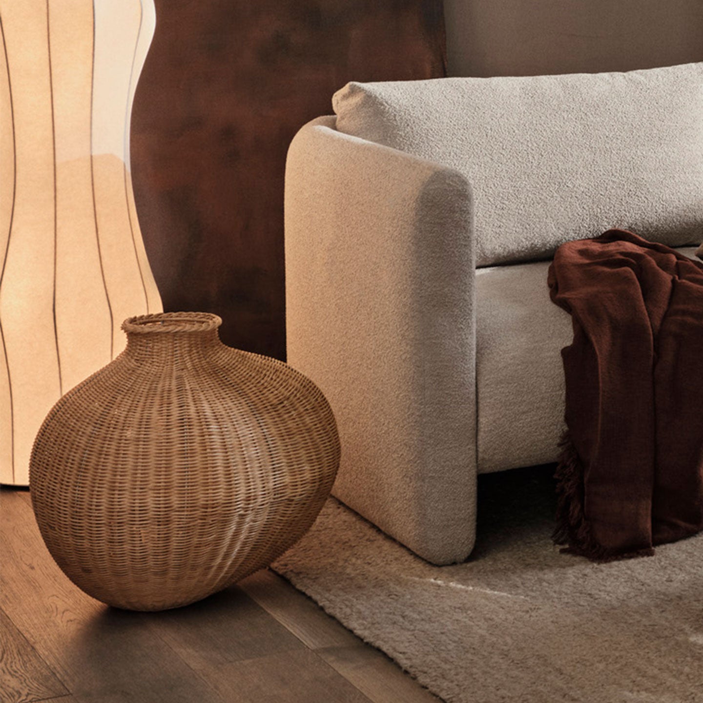 Ferm Living - Bola Braided Bodenvase