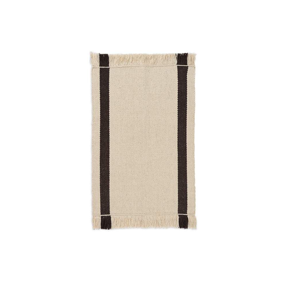 Ferm Living - Calm Kelim Fußmatte | off-white/coffee