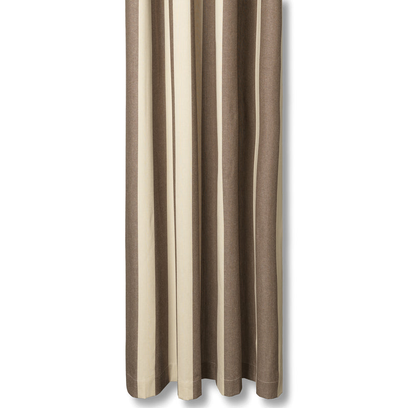 Ferm Living - Chambray Duschvorhang | carob brown/parchment