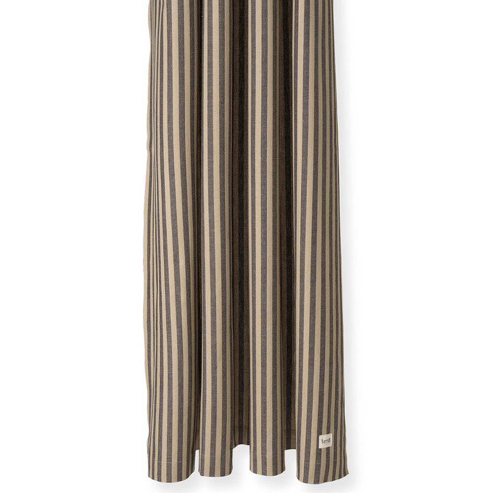 Ferm Living - Chambray Duschvorhang | sand/black