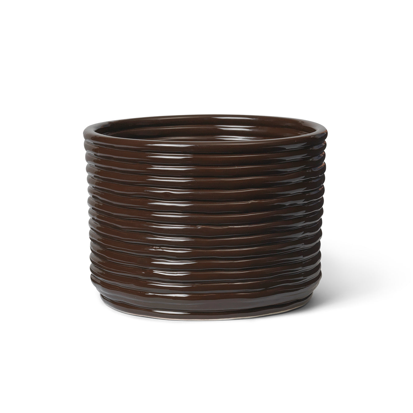 Ferm Living - Corduroy Blumentopf | carob brown
