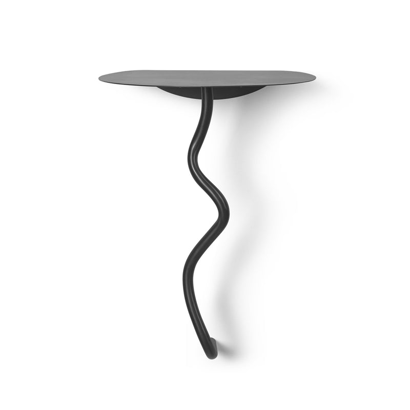Ferm Living - Curvature Wandtisch | Messing schwarz