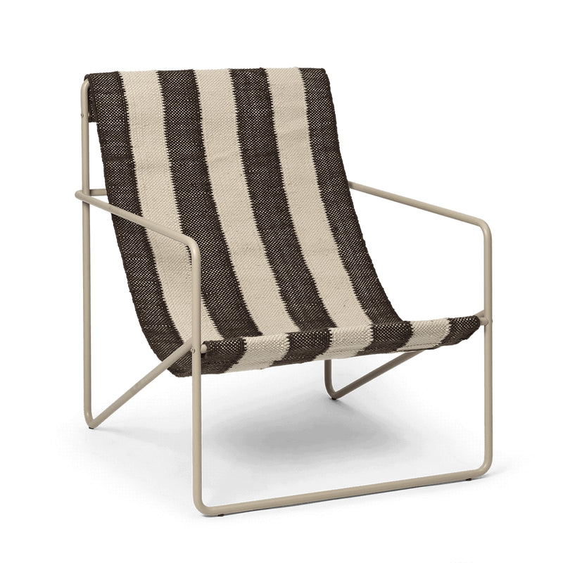 Ferm Living - Desert Lounge Chair | cashmere/off-white/chocolate