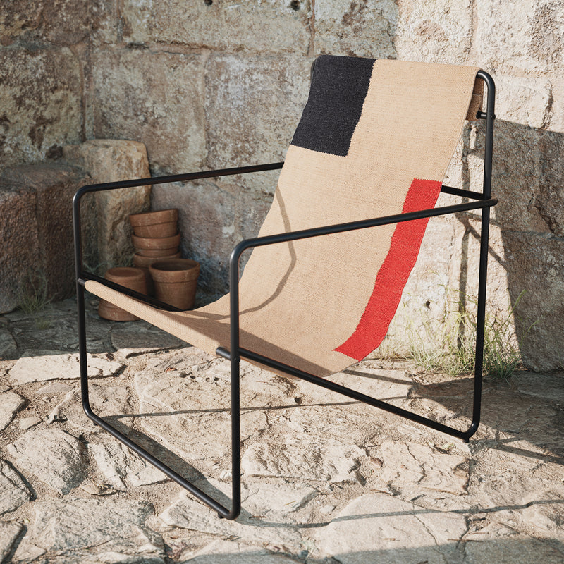Ferm Living - Desert Lounge Chair | schwarz/block