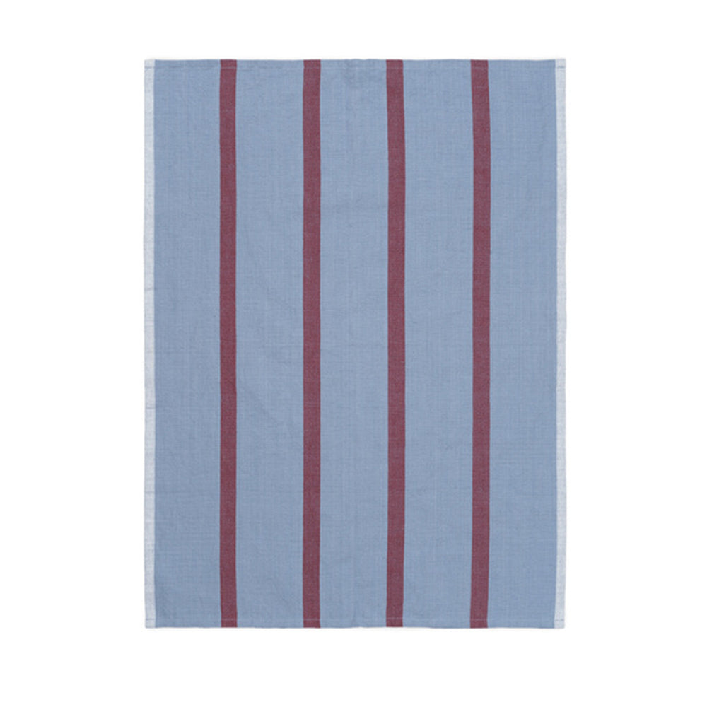 Ferm Living - Hale Geschirrtuch | blau-burgund