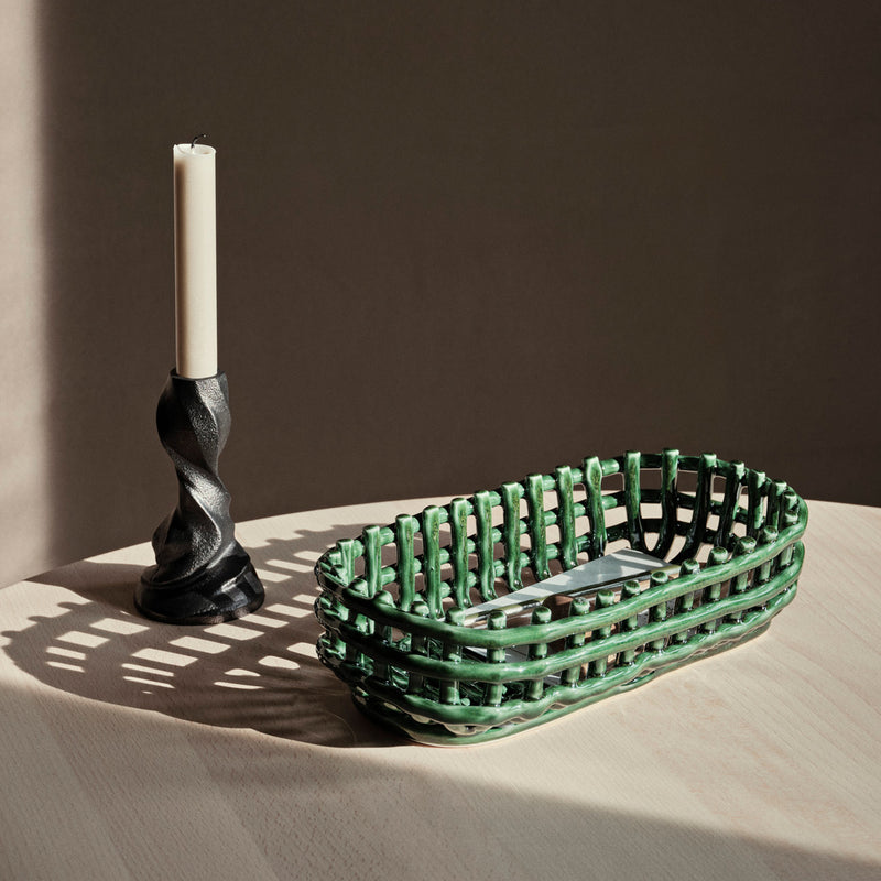 Ferm Living - Keramik Korb oval