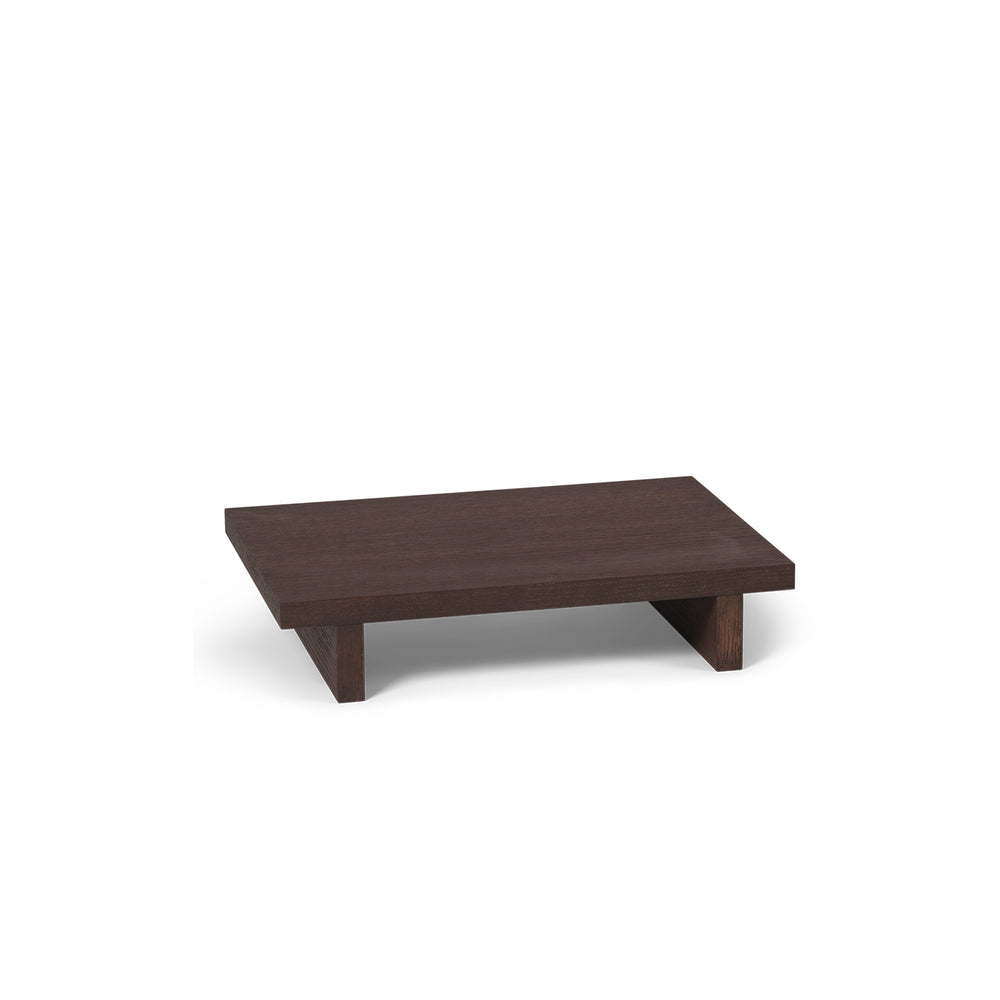 Ferm Living - Kona Low Beistelltisch | Eiche dunkel gebeizt / 49 x 33,5 cm