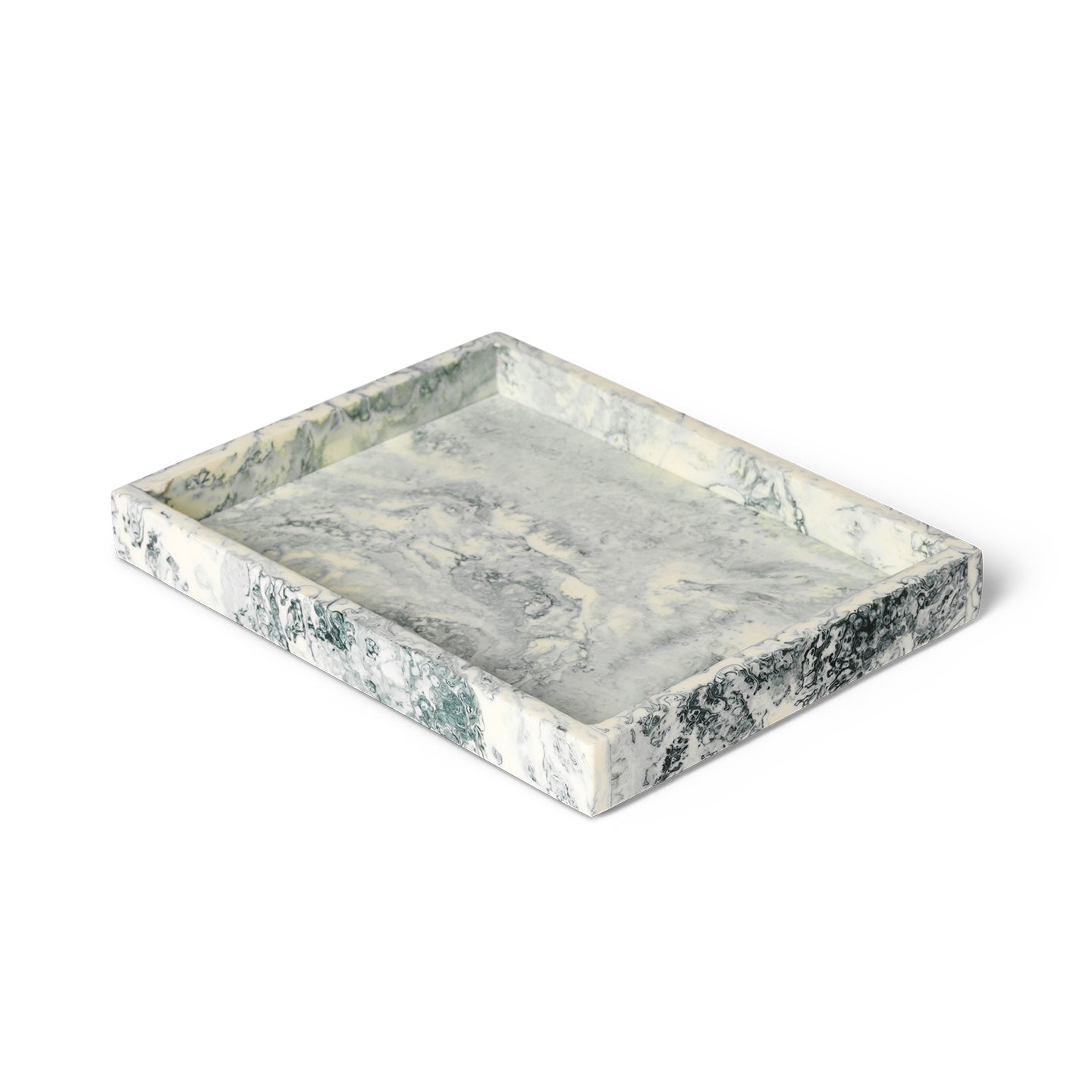 Ferm Living - Mist Tablett | 15 x 20 cm / emerald off white