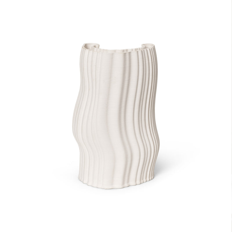 Ferm Living - Moire Vase | H 30 cm / off-white