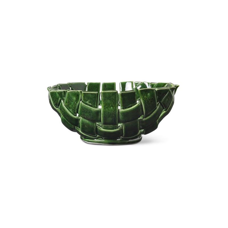 Ferm Living - Plait Schale | Ø 24 cm / emerald green