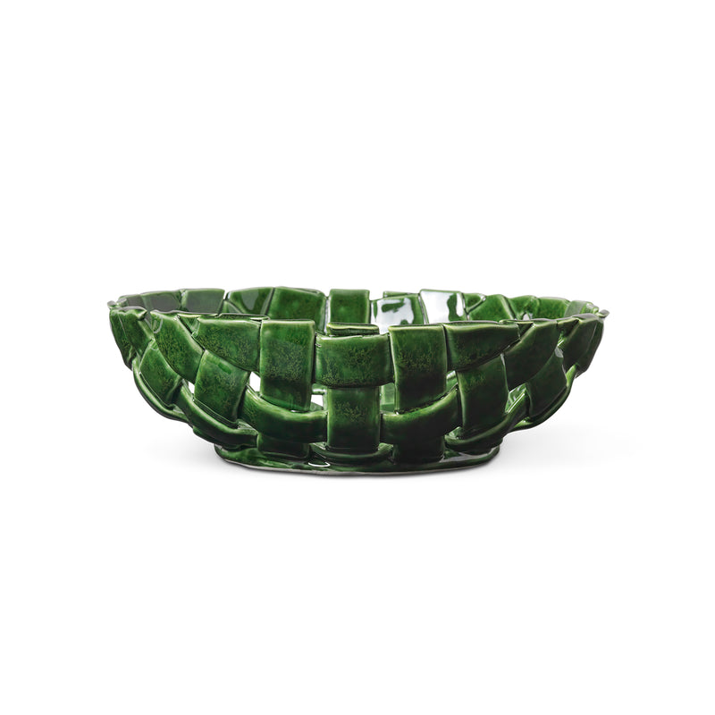 Ferm Living - Plait Schale | Ø 30 cm / emerald green