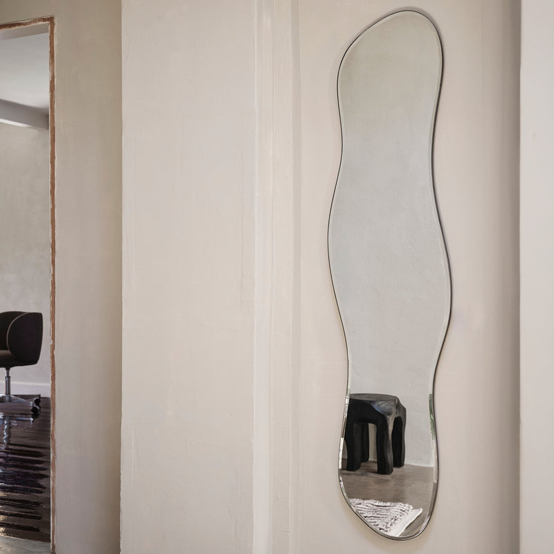 Ferm Living - Pond Spiegel | 40 x 164 cm / dark chrome
