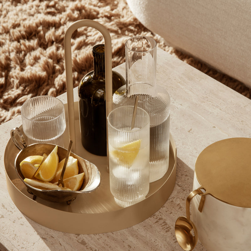 Ferm Living - Ripple Rotweinglas (2er-Set)