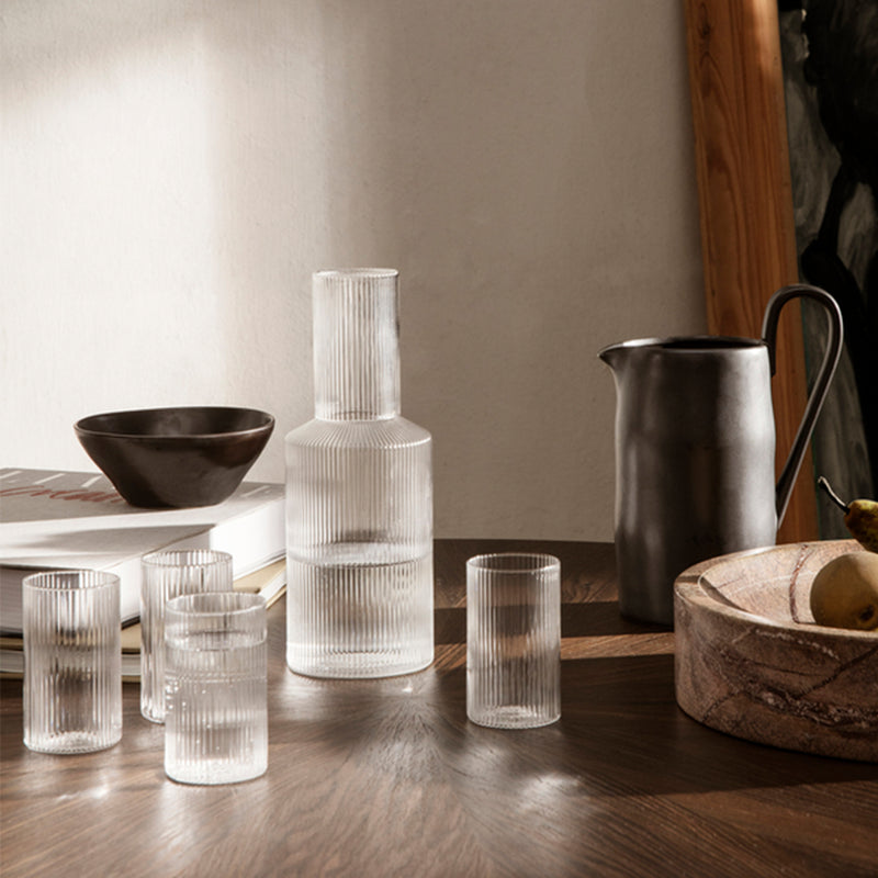 Ferm Living - Ripple Trinkgläser (4er-Set)