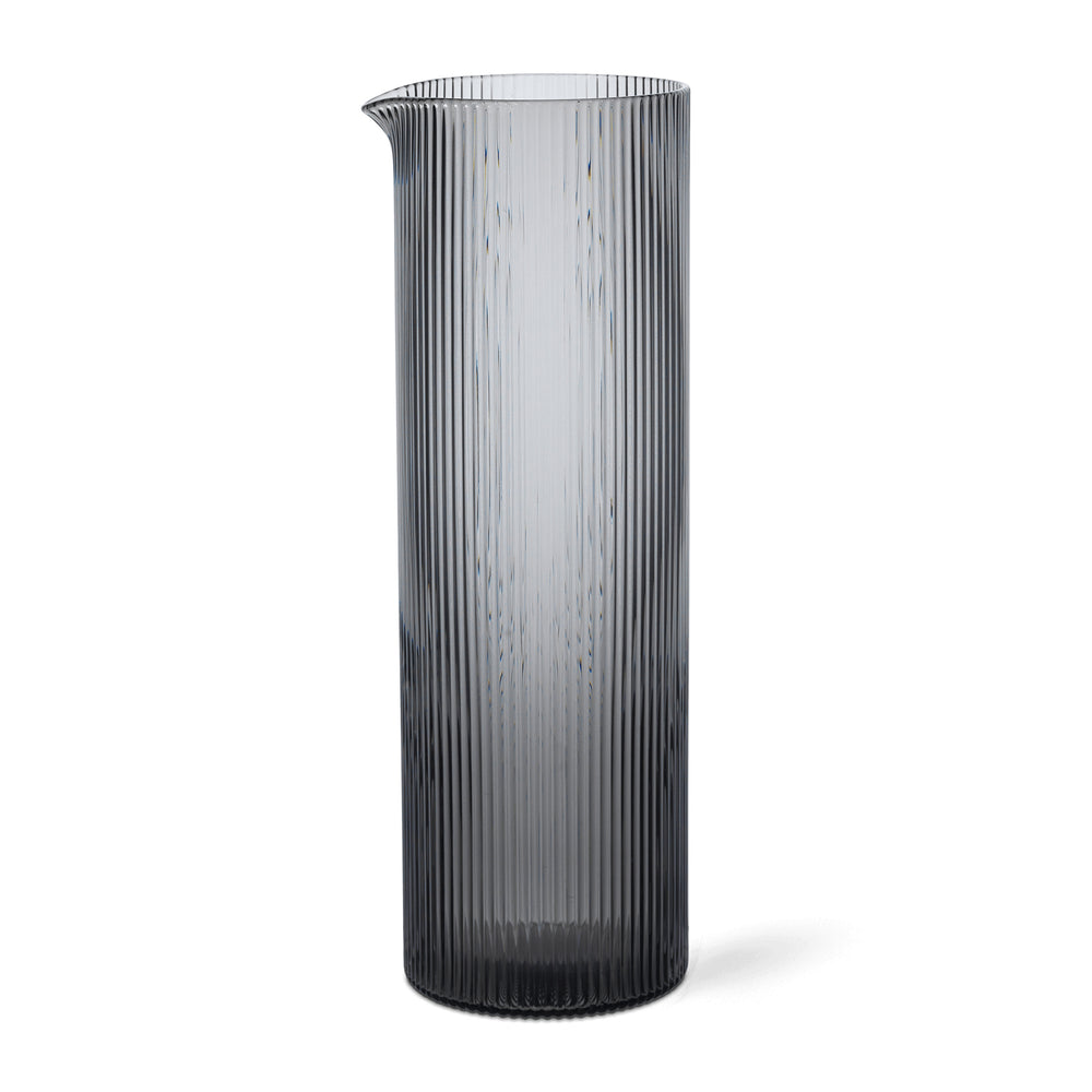 Ferm Living - Ripple Wasserkaraffe | smoked grey