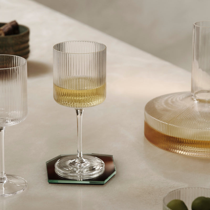 Ferm Living - Ripple Weinglas (2er-Set)