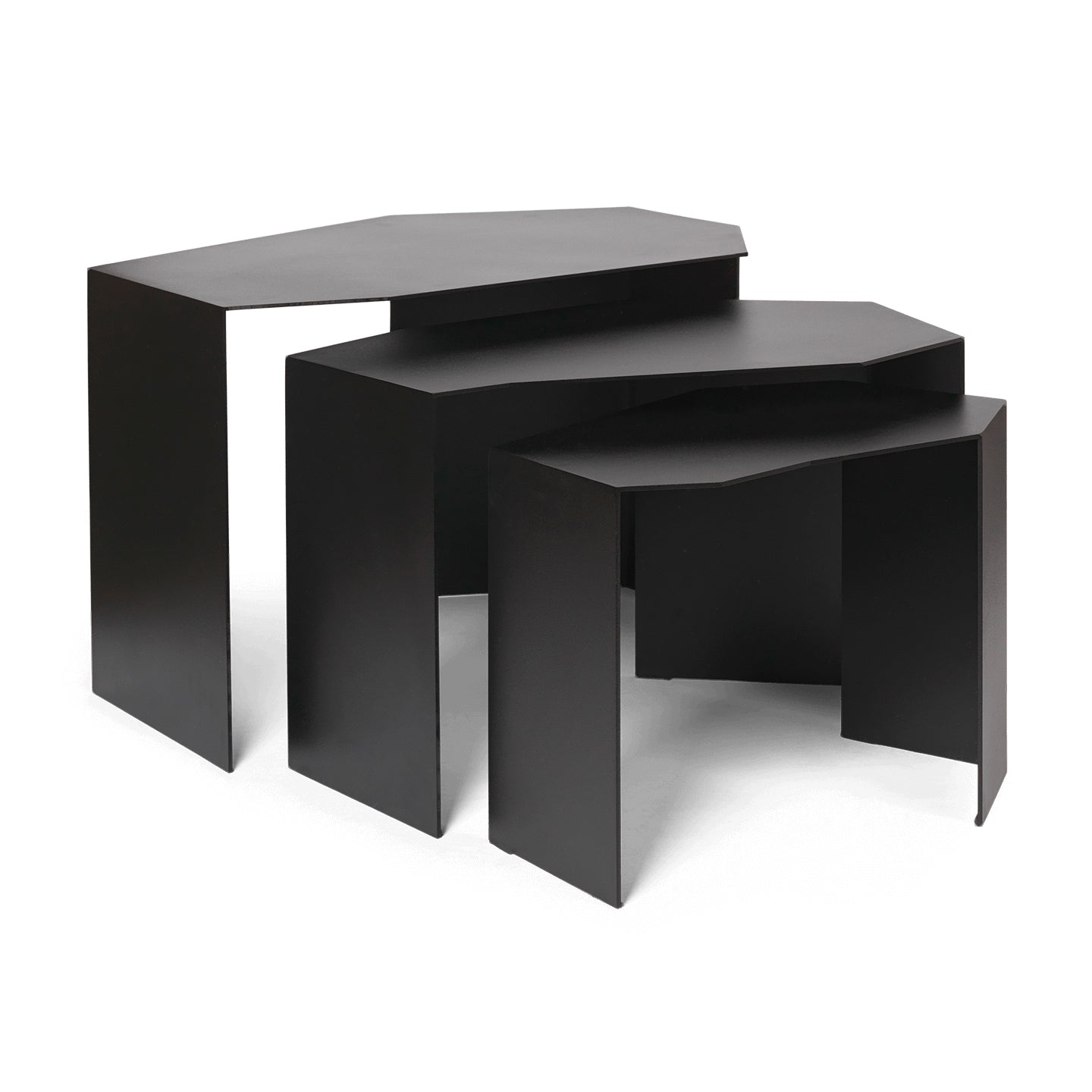Ferm Living - Shard Cluster Beistelltisch | schwarz