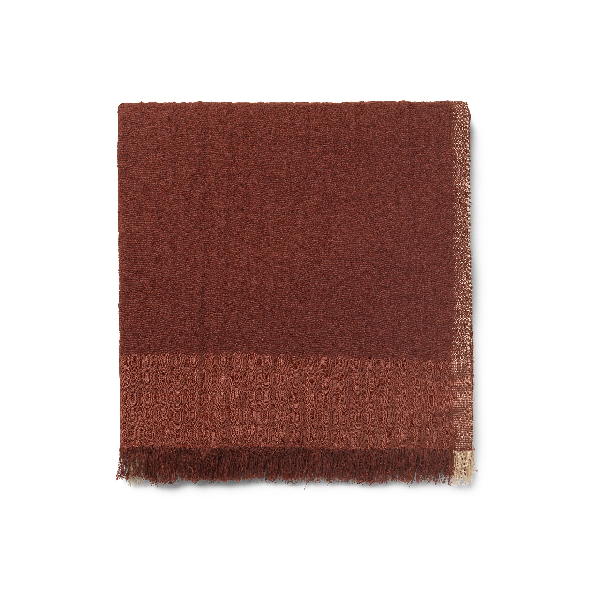 Ferm Living - Weaver Tagesdecke | rotbraun