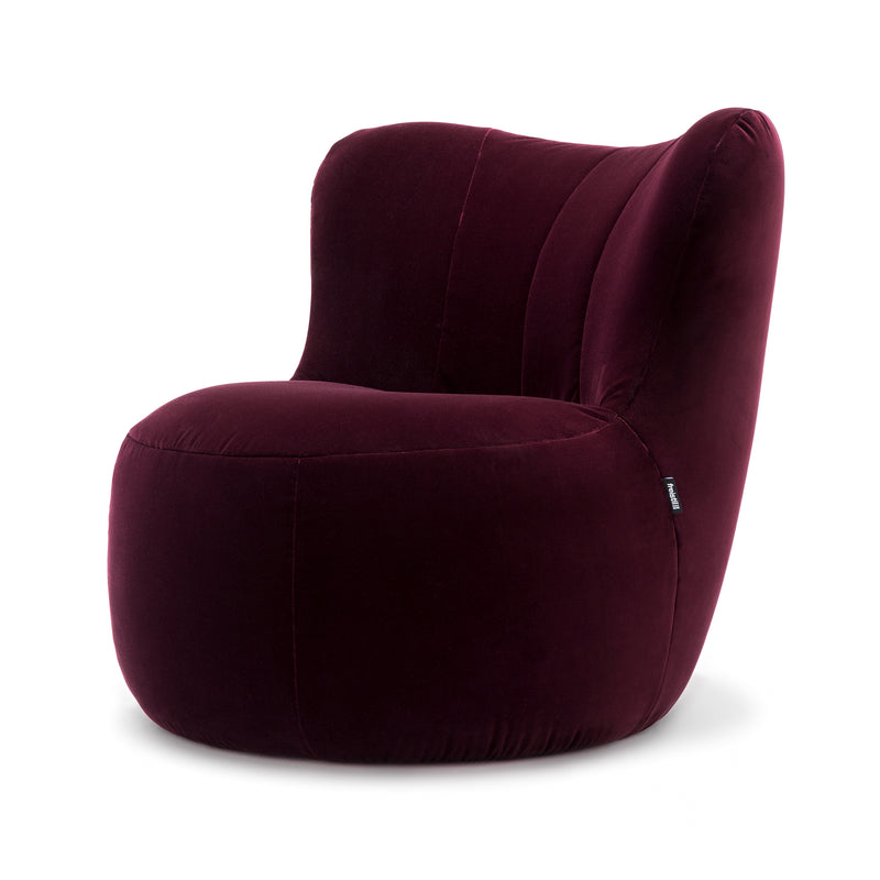 freistil - 173 Sessel | Velour schwarzrot