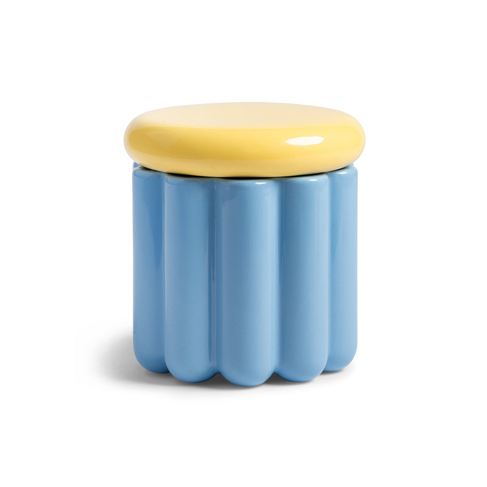 &amp;klevering - Charlo Vorratsdose | blau/gelb