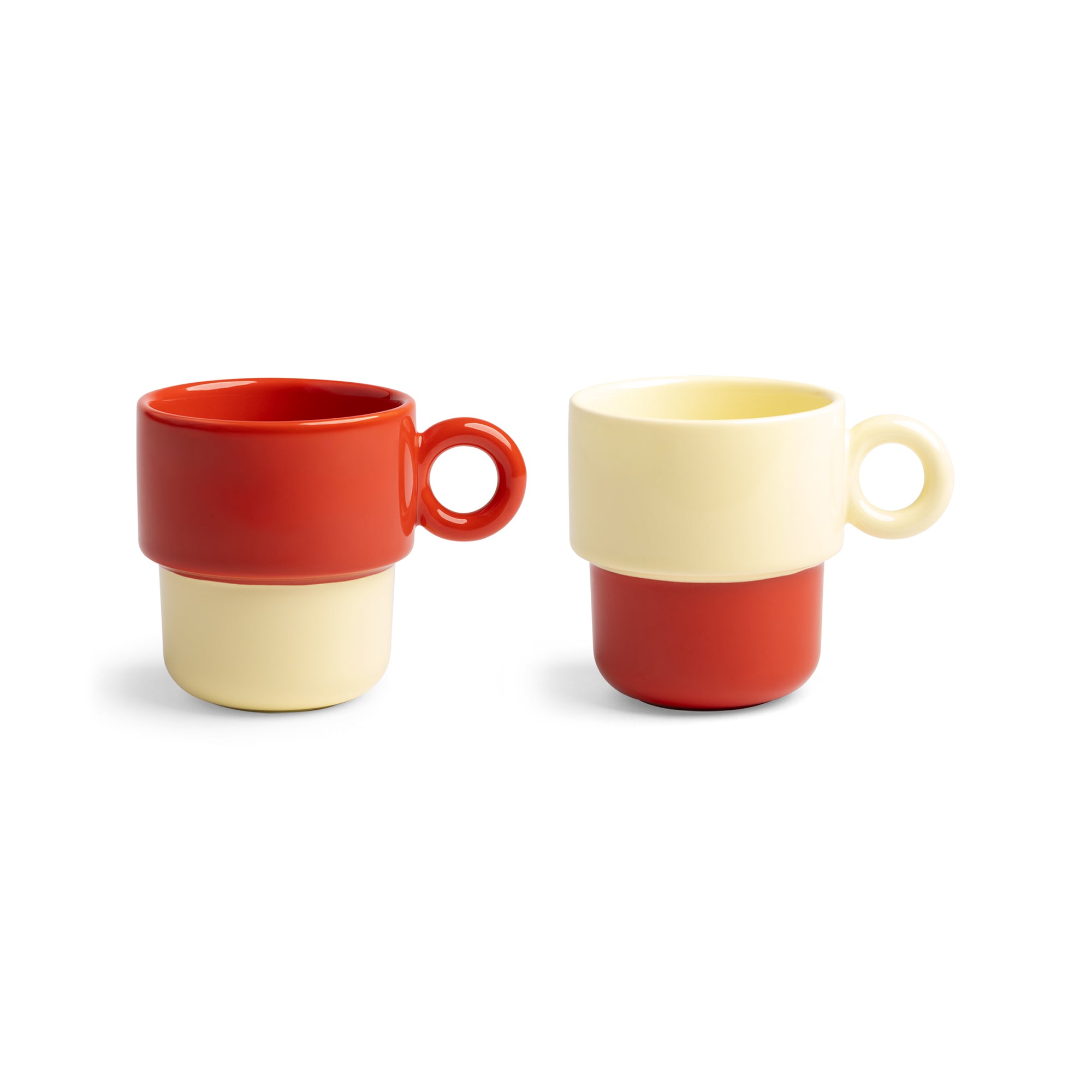 &amp;klevering - Chiquito Tassen Large (2er-Set) | rot