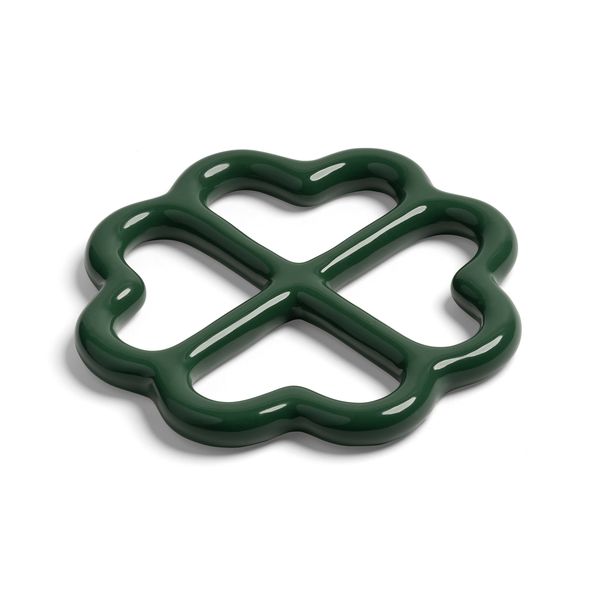 &amp;klevering - Clover Topfuntersetzer | grün
