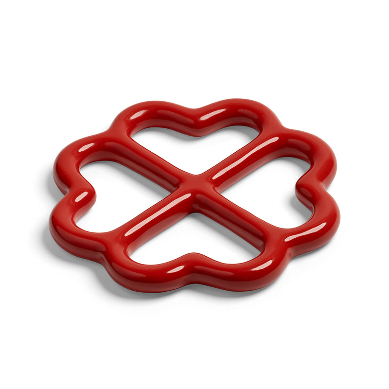 &amp;klevering - Clover Topfuntersetzer | rot