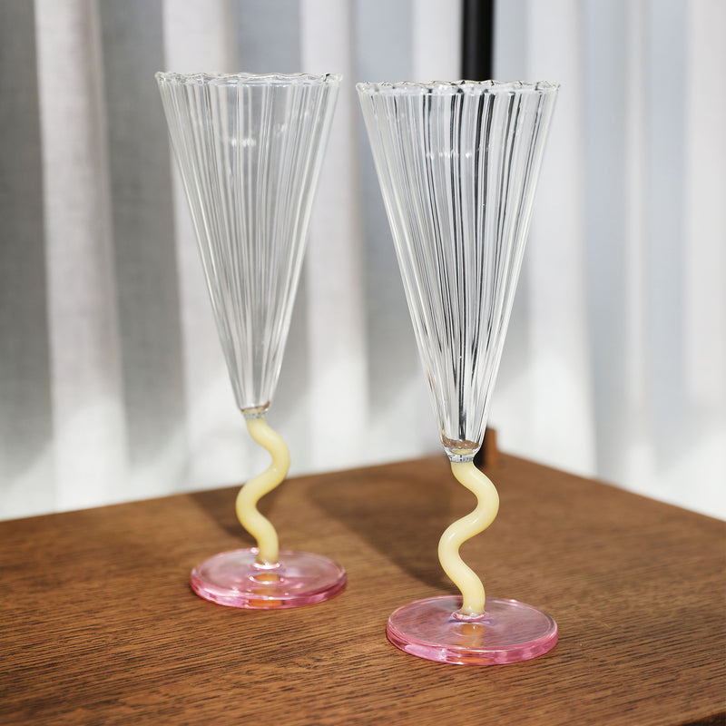 &amp;klevering - Flute Champagnerglas