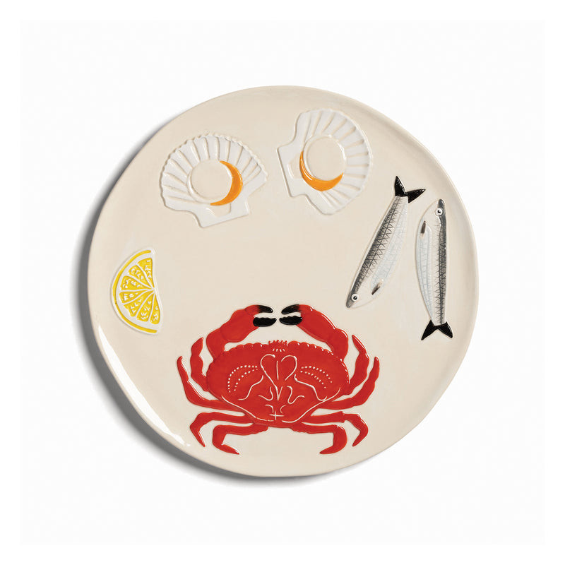 &amp;klevering - De la mer Servierplatte Ø 26,5 cm | 