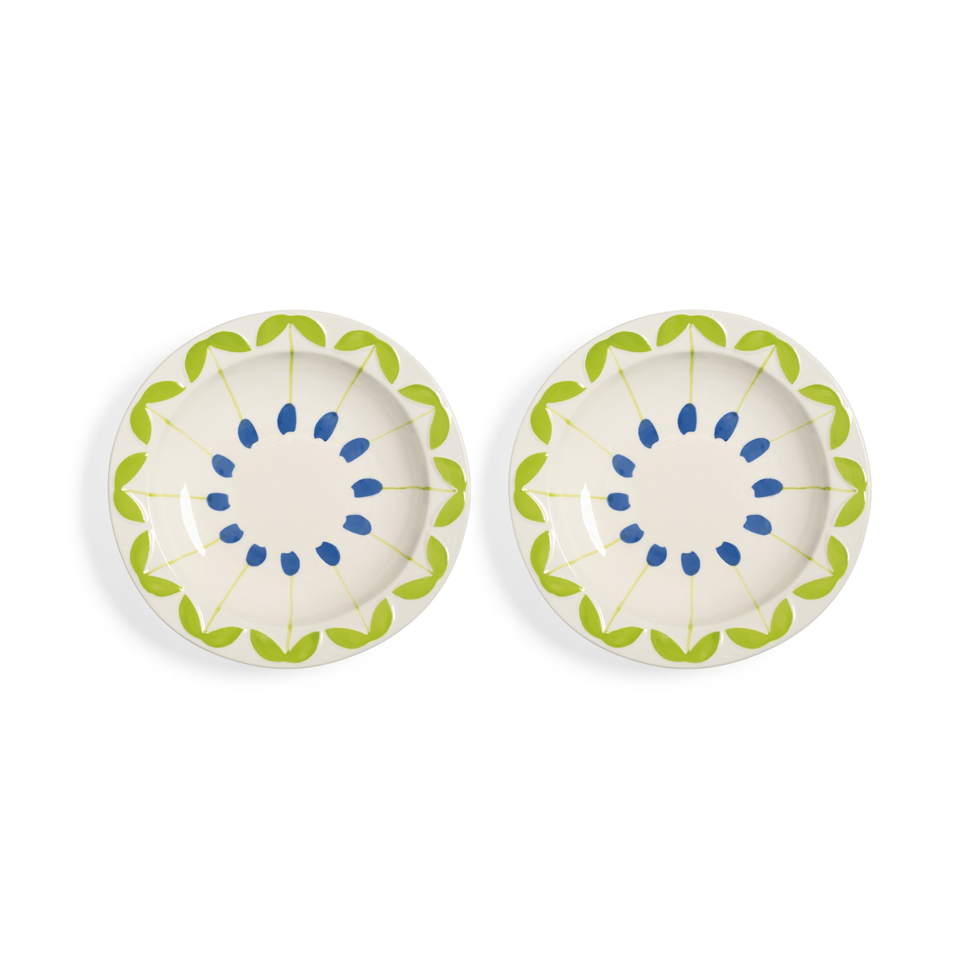 &amp;klevering - Folk Schale (2er-set) | blau