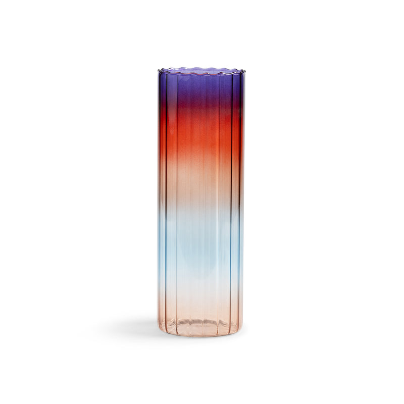 &amp;klevering - Gradient Vase | 24 x Ø 8 cm / evening