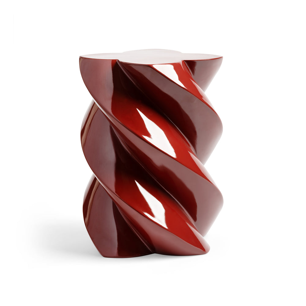 &amp;klevering - Marshmallow Beistelltisch | 39,5 x Ø 29 cm / burgundy