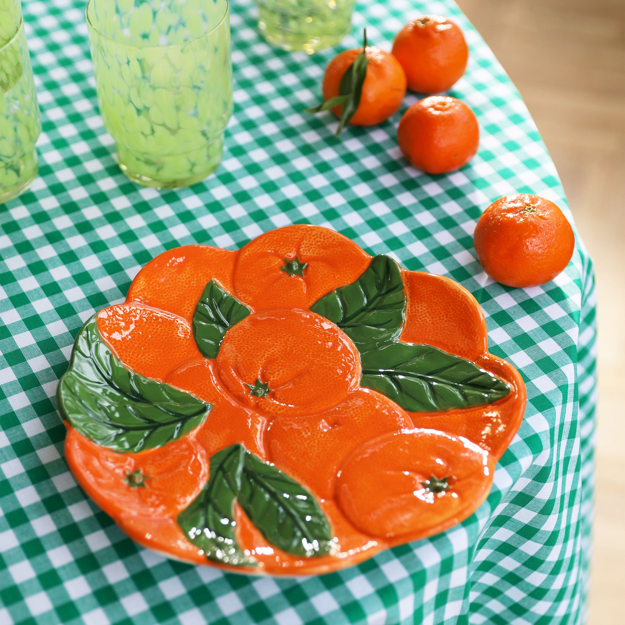 &amp;klevering - Servierplatte Orange | 