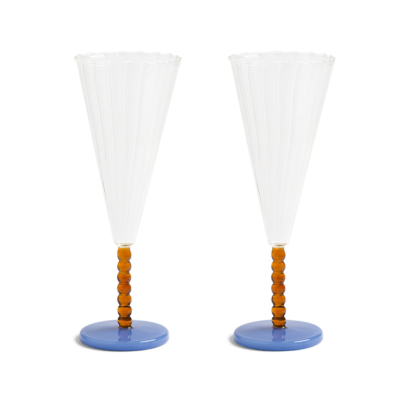&amp;klevering - Flute Champagnerglas | pearl amber