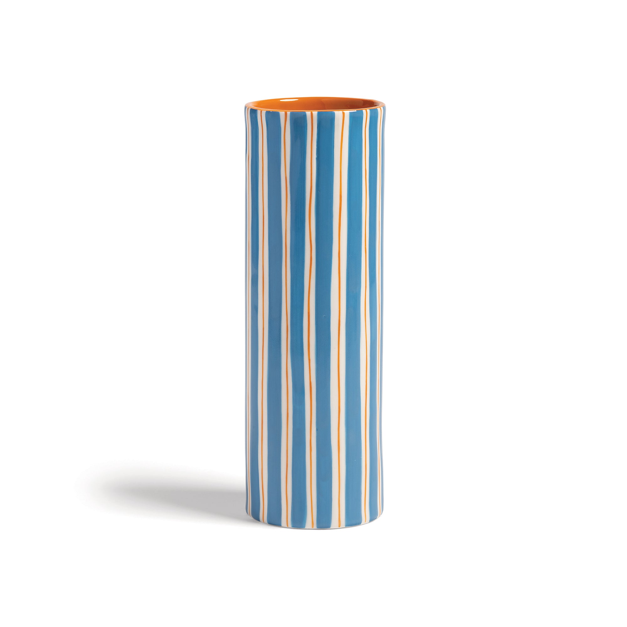 &amp;klevering - Ray Vase | 23,5 x Ø 8 cm / blau