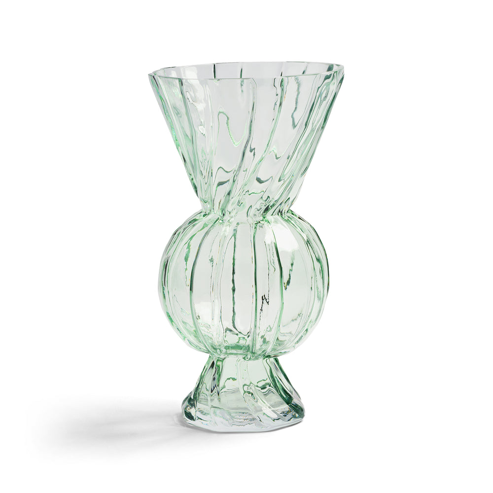 &amp;klevering - Rhombic Glas-Vase | grün
