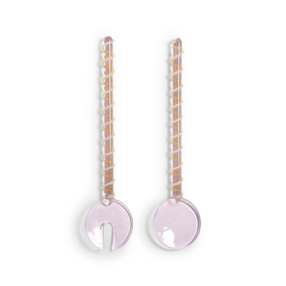 &amp;klevering - Sling Salatbesteck | rose