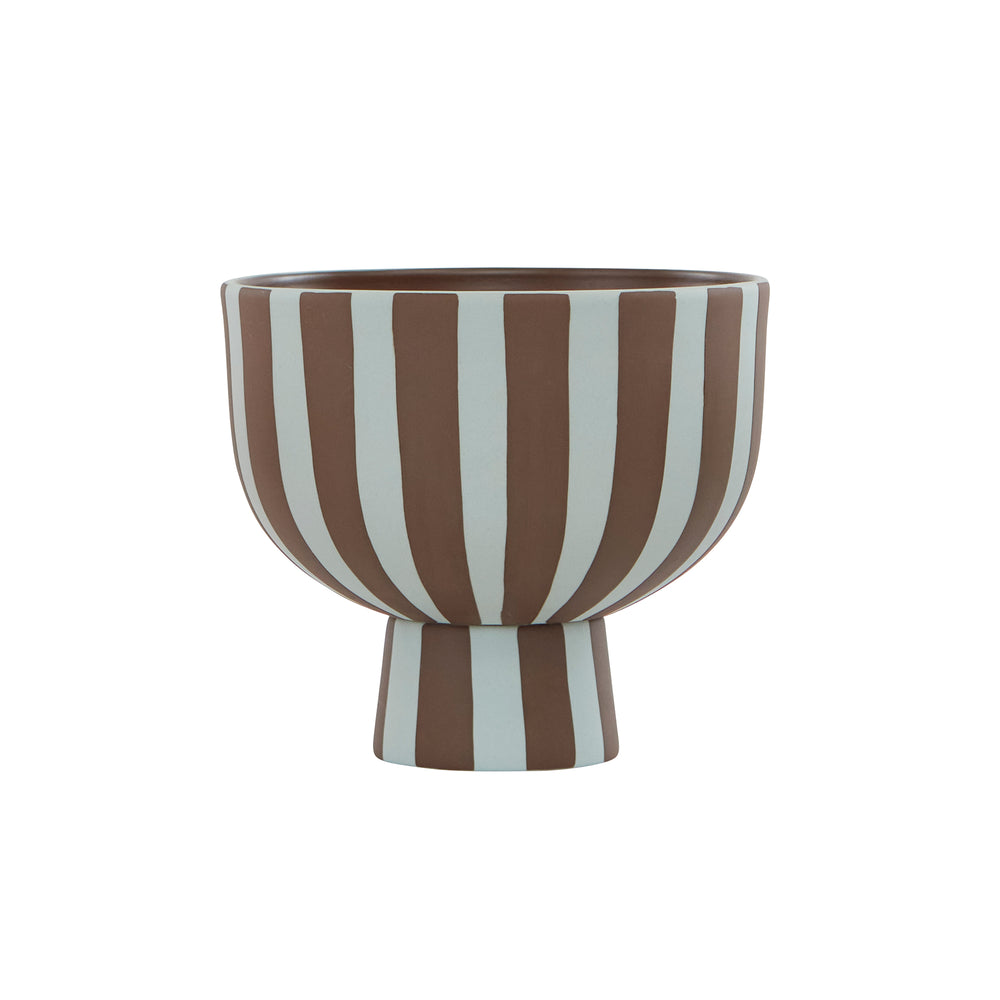 OYOY - Toppu Schale mit Fuß | Ø 15 x H 13 cm / caramel/lavender