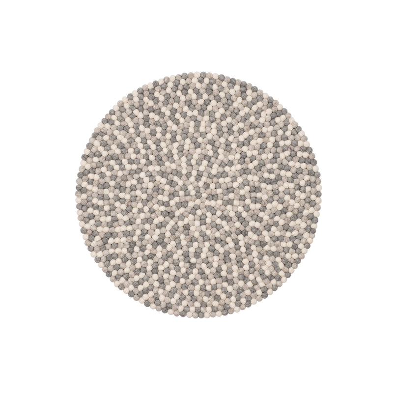myfelt - Hella Filzkugelteppich rund | Ø 90 cm